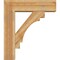 Ekena Millwork Merced Block Rough Sawn Bracket w/ Offset Brace, Western Red Cedar, 8"W x 28"D x 32"H BKT0806X28X32MRC05RWR - alternate 3